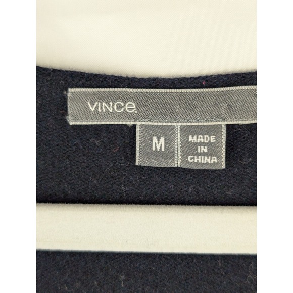 Vince Wool Cashmere Ombre Long Sleeve Sweater Top M Quiet Luxury Cottagecore - Picture 6 of 11